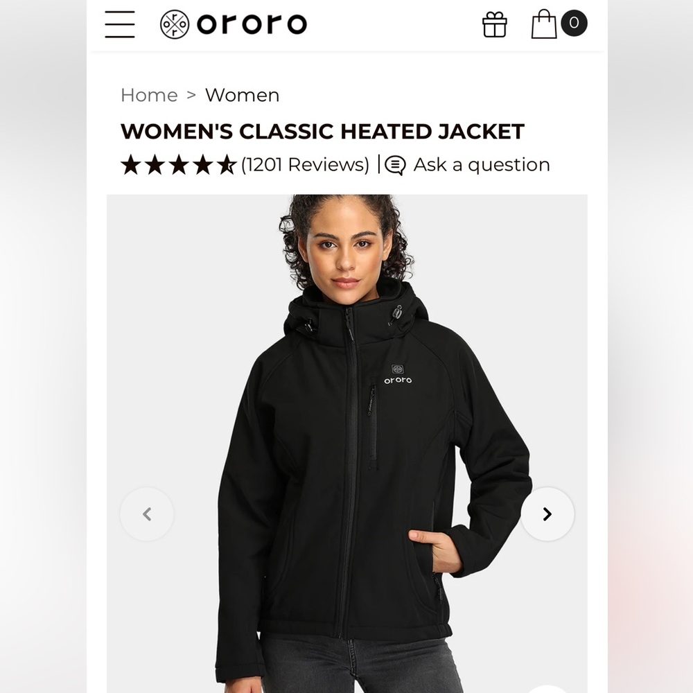 Ororo heated jacket